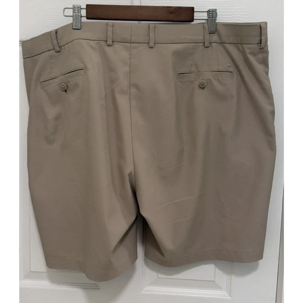Peter Millar Salem Classic Fit Khaki Chino Shorts Men 44 Golf Preppy Stretch